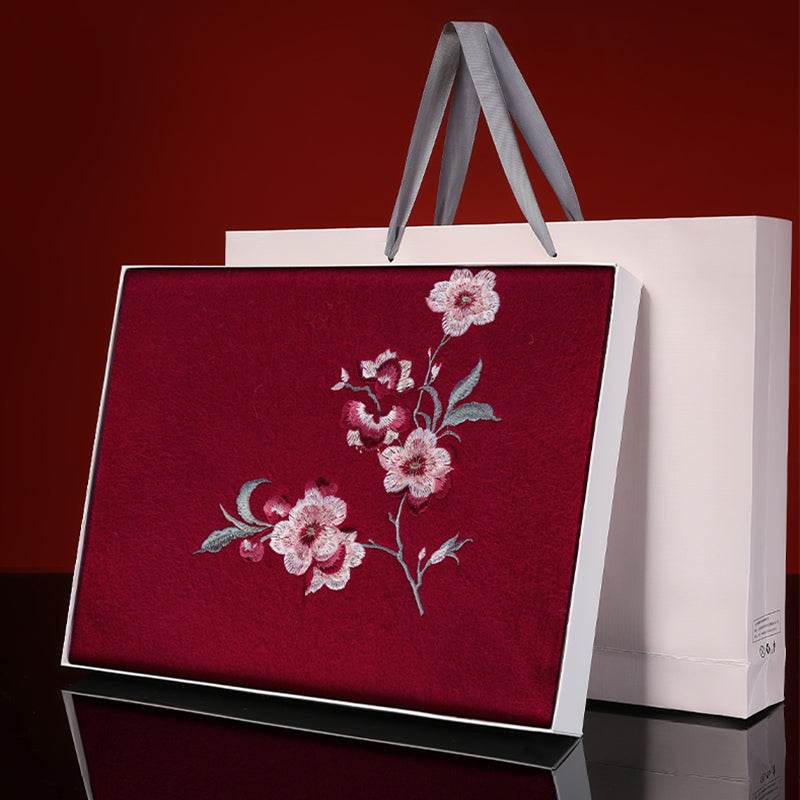 Embroidery Cashmere Luxury Scarf for Women - Ideal Gift 200x35 cm - Image 8