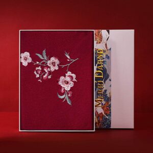 Embroidery Cashmere Luxury Scarf for Women - Ideal Gift 200x35 cm