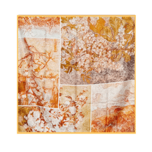 Mulberry Silk 14 Momme Square Scarf Spring Canvas 108x108 cm