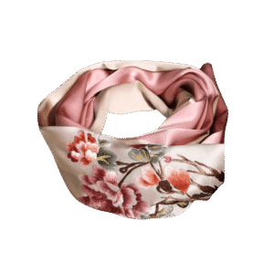 Handcrafted Suzhou Embroidery 100% Mulberry Silk Scarf 155x35 cm