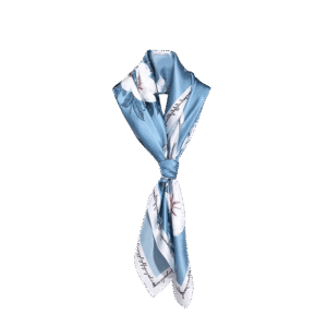 100% Mulberry Silk Floral Silk Square Scarf  90x90cm