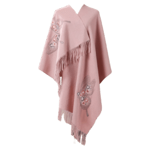 Handcrafted Su Embroidery Cashmere Scarf Luxury Gift Box 200x60cm
