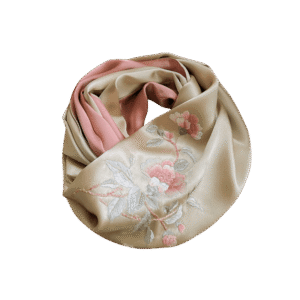 Handcrafted Suzhou Embroidery 100% Mulberry Silk Scarf  155x35cm
