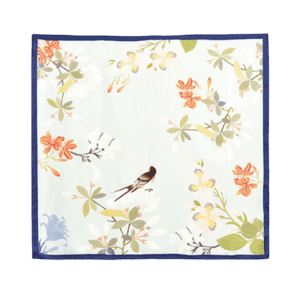 Mulberry Silk Elegant Floral Silk Chiffon Scarf 87 x 87 cm & 175 x 107 cm