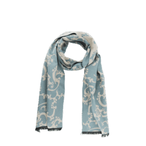 Luxurious Silk Velvet Autumn-Winter Scarf Cloud Pattern 30x180cm